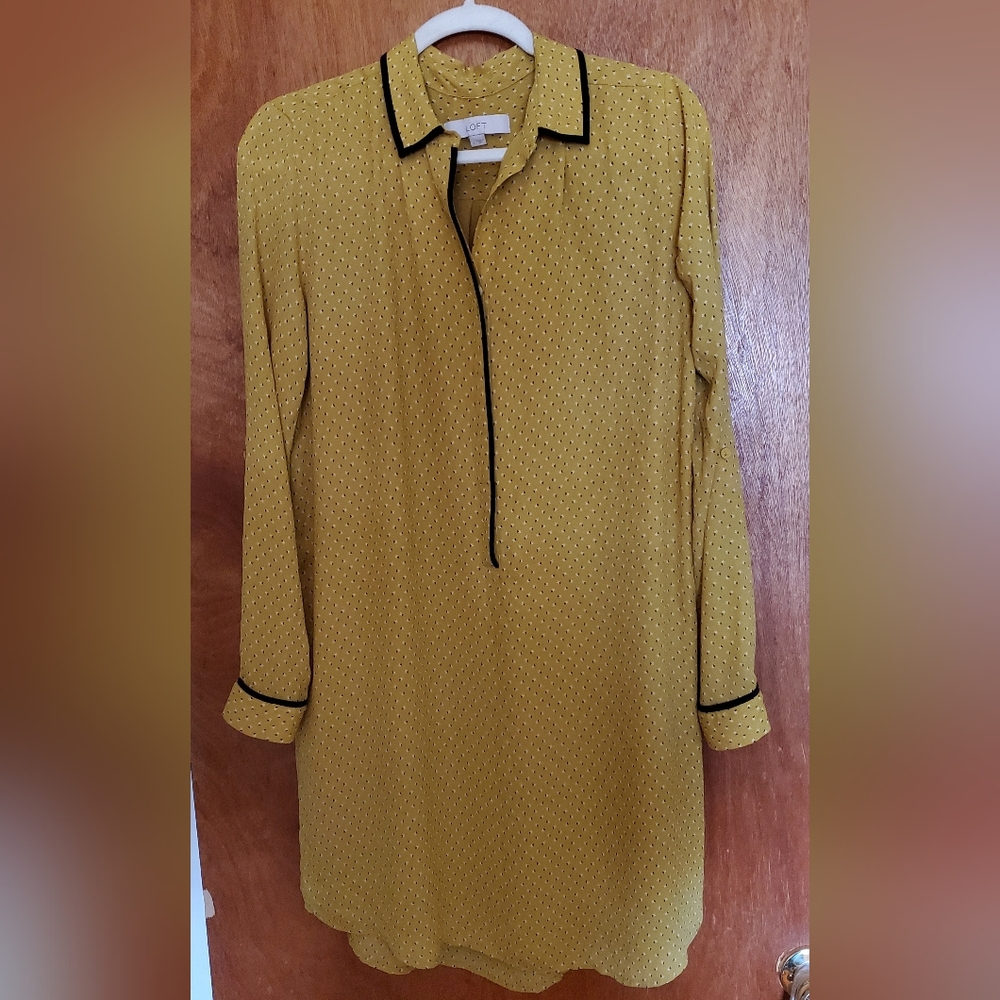 Loft button down shirt-dress